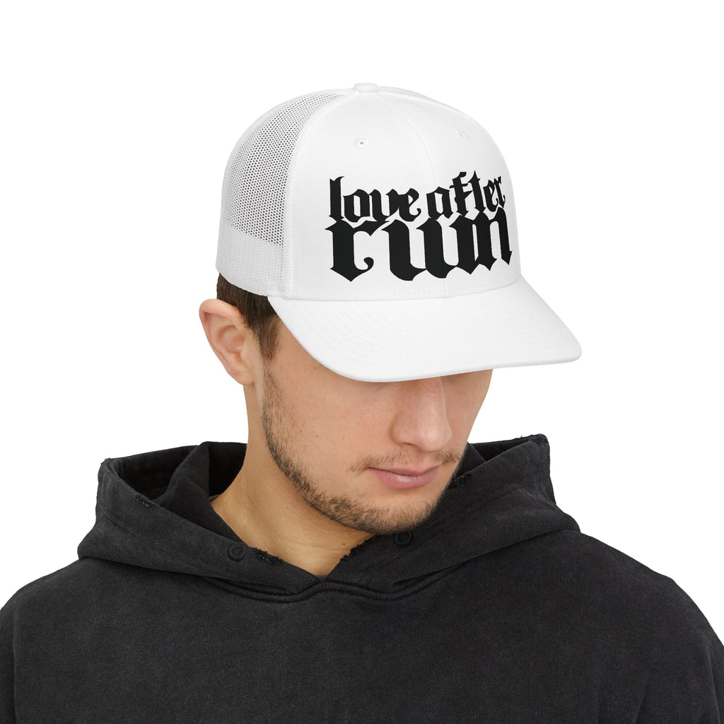 Trucker Cap — 'Love After Ruin' Gothic Logo Snapback