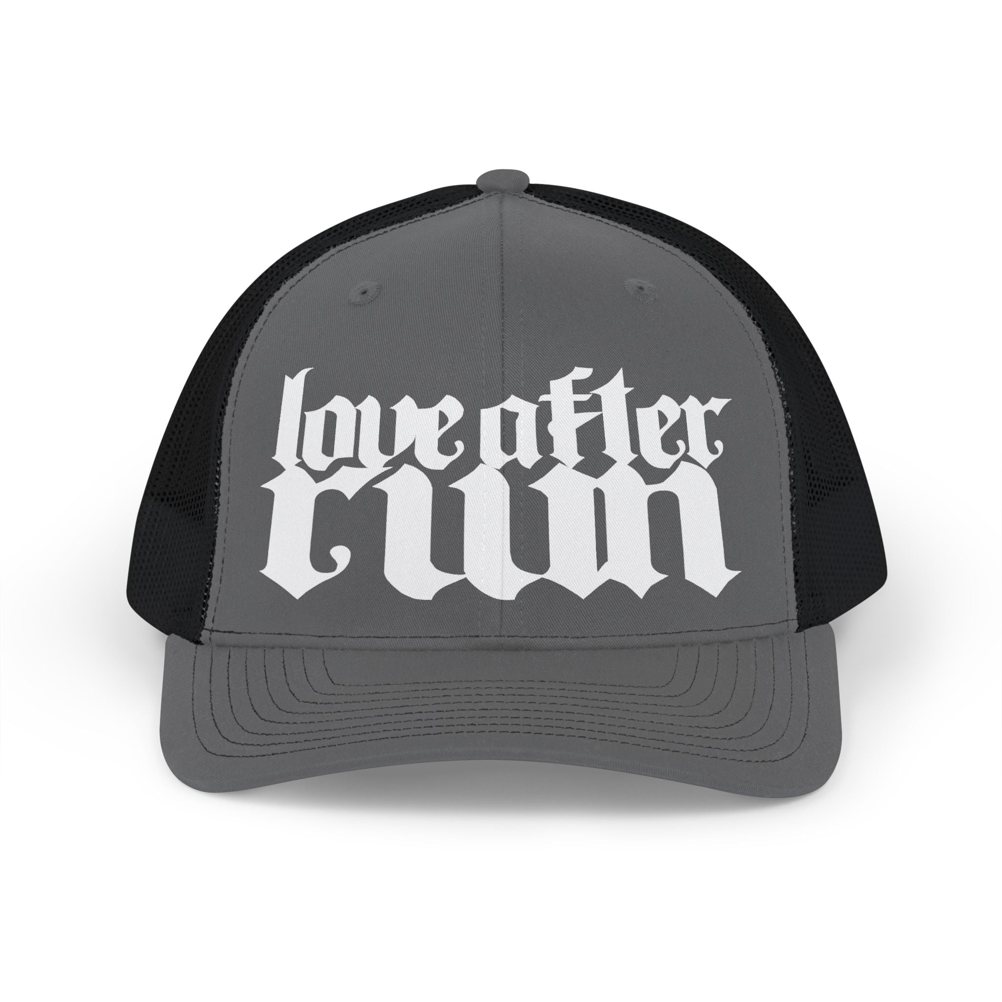 Trucker Cap — 'Love After Ruin' Gothic Logo Snapback