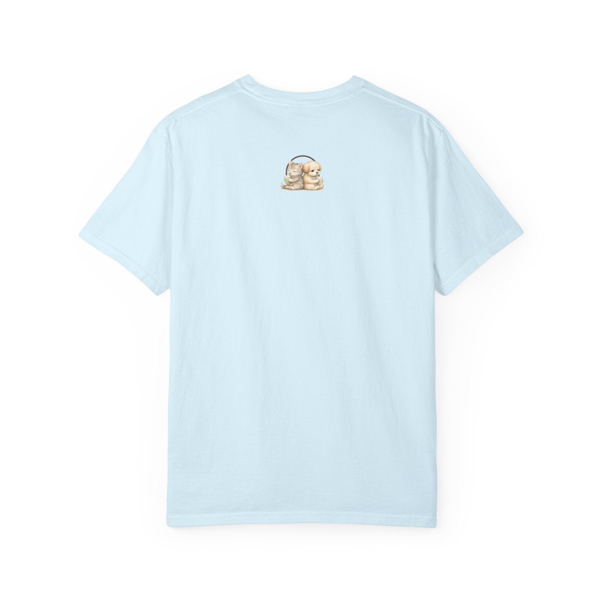 Cute Matcha! Matcha! Kitty and Puppy T-Shirt — Sleeping Cat & Dog Graphic Tee