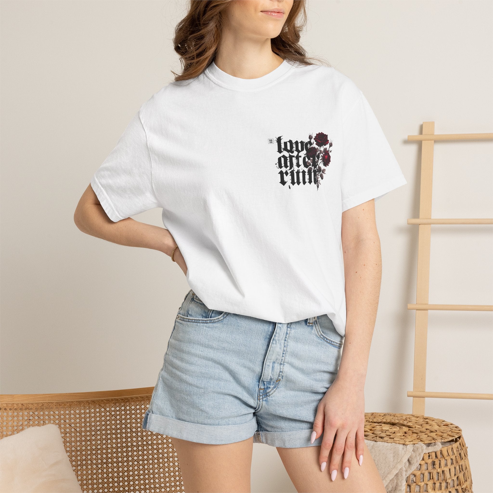 Gothic Rose "Love After Ruin" T-Shirt - Mini graphic