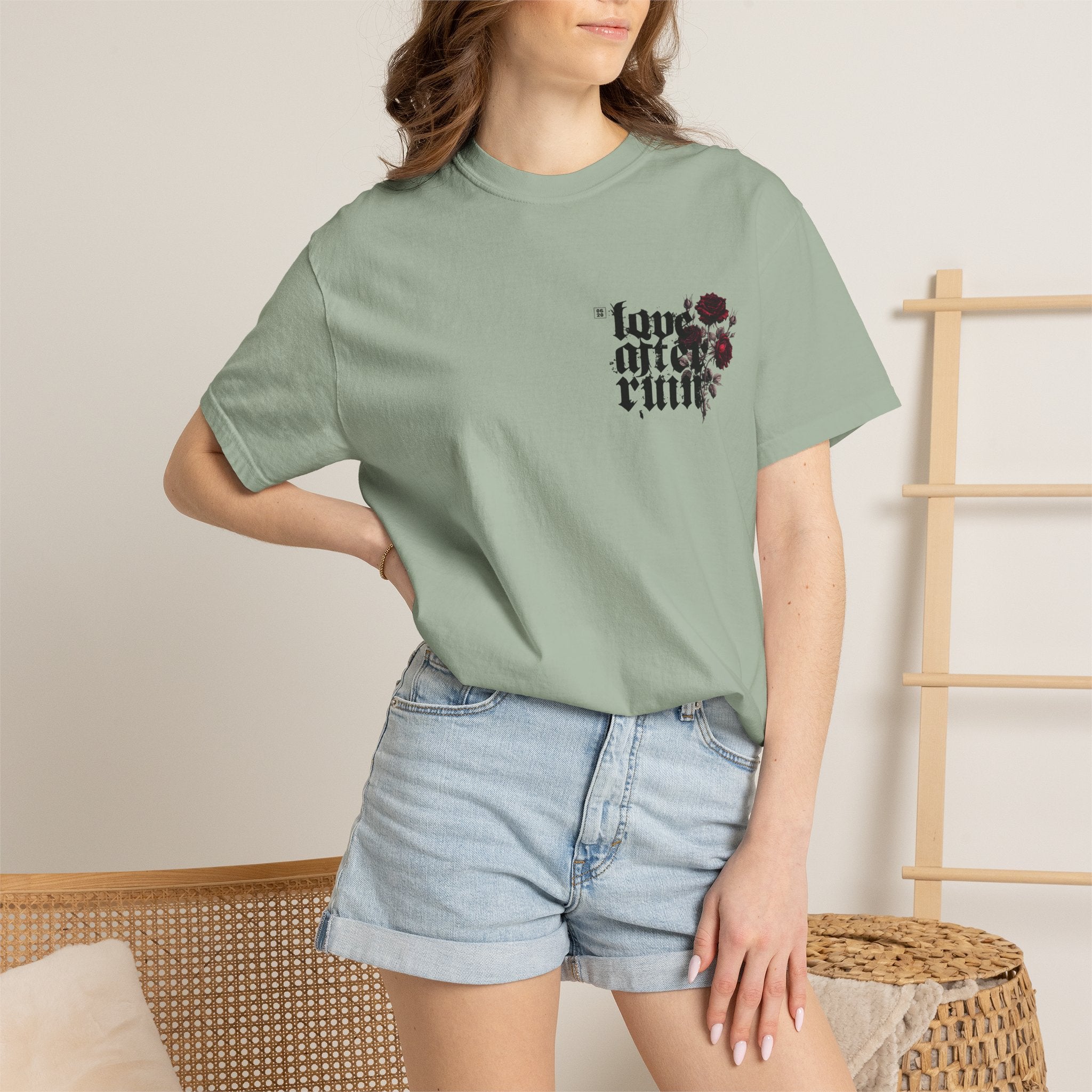 Gothic Rose "Love After Ruin" T-Shirt - Mini graphic
