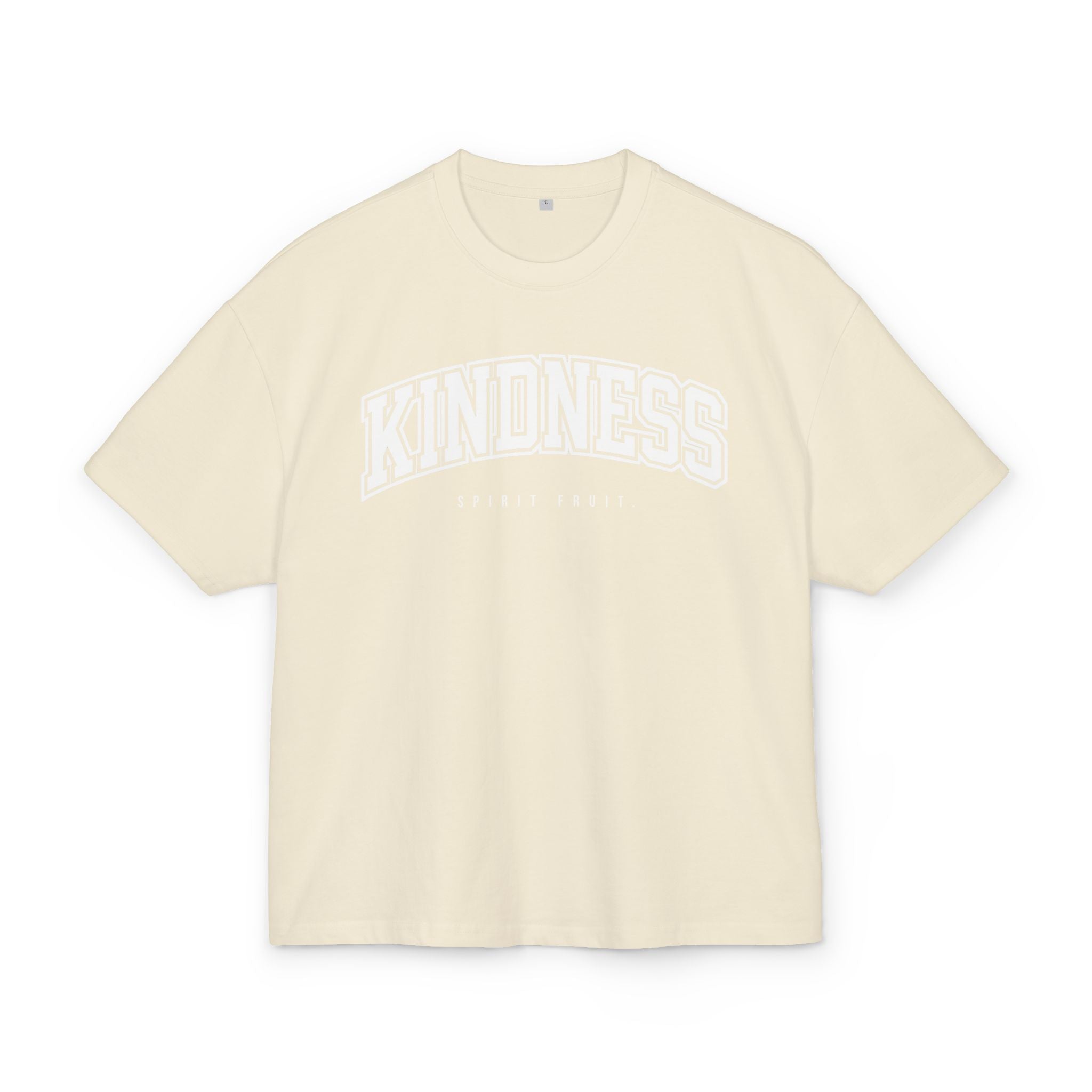 Kindness Graphic Tee — 'KINDNESS' Arch Collegiate Shirt (Spirit Fruit)