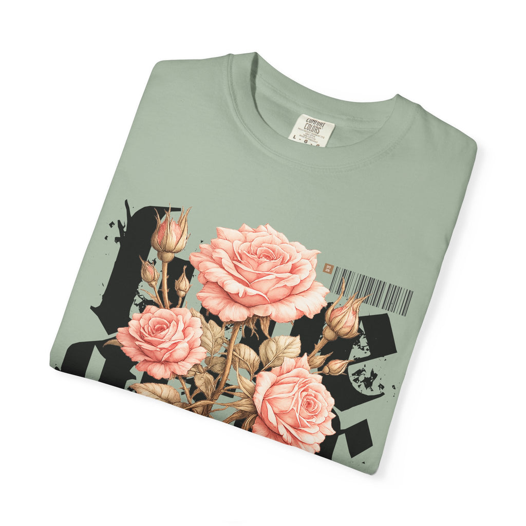 Gothic Pink Rose "Love After Ruin" T-Shirt