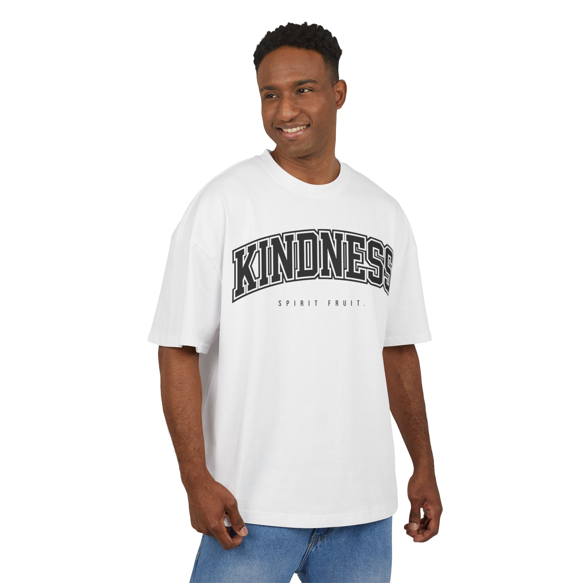 Kindness Graphic Tee — 'KINDNESS' Arch Collegiate Shirt (Spirit Fruit)
