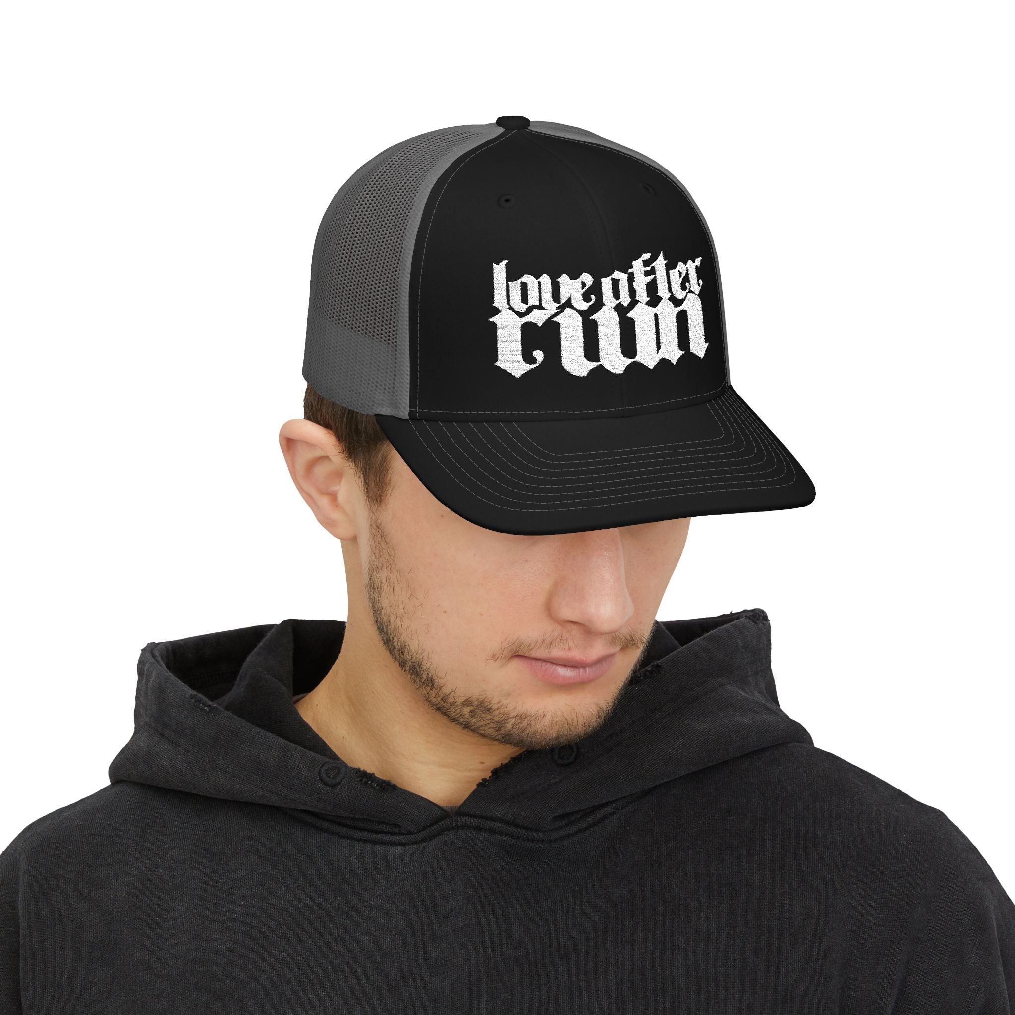 Love After Ruin Trucker Cap — Gothic Snapback Mesh Hat