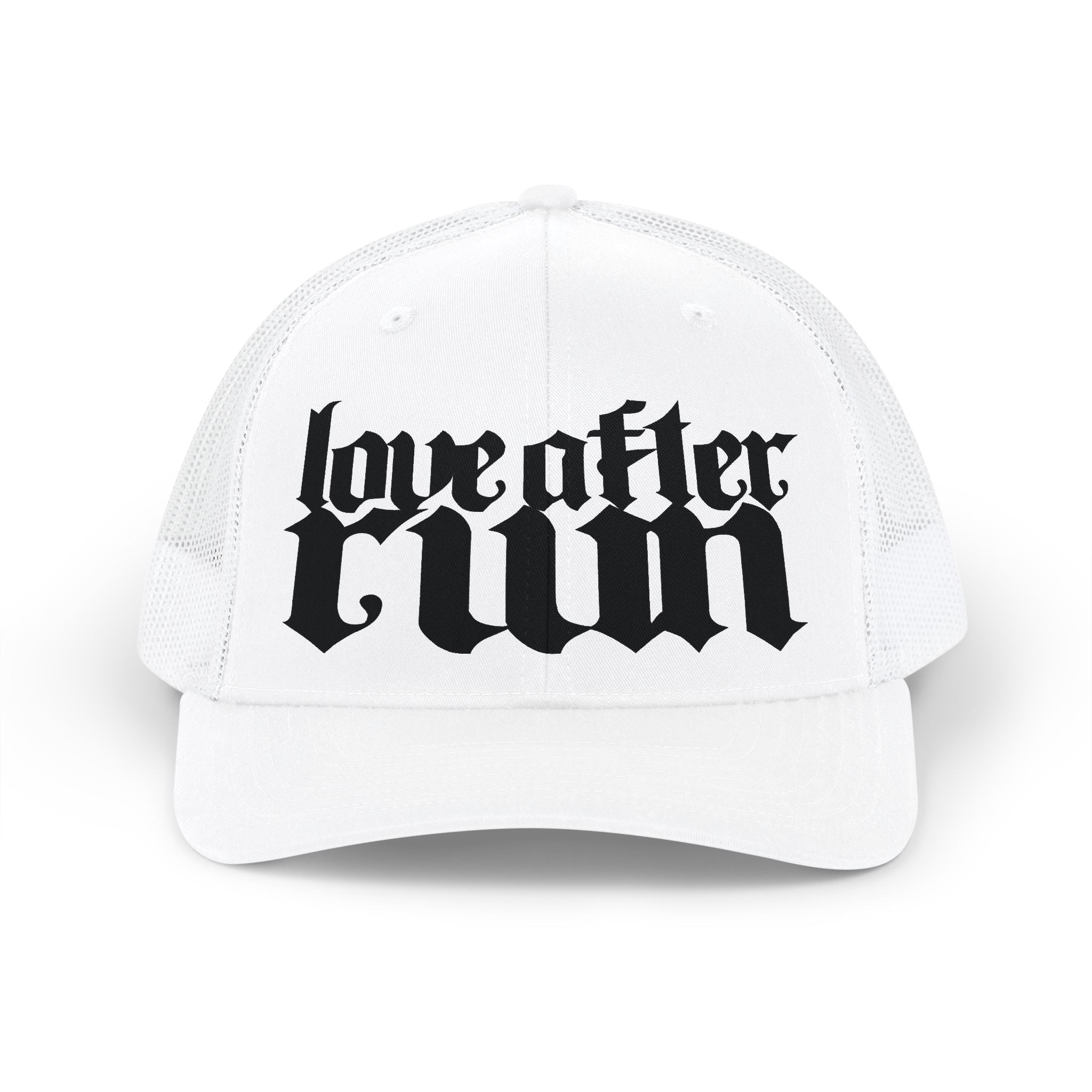 Trucker Cap — 'Love After Ruin' Gothic Logo Snapback