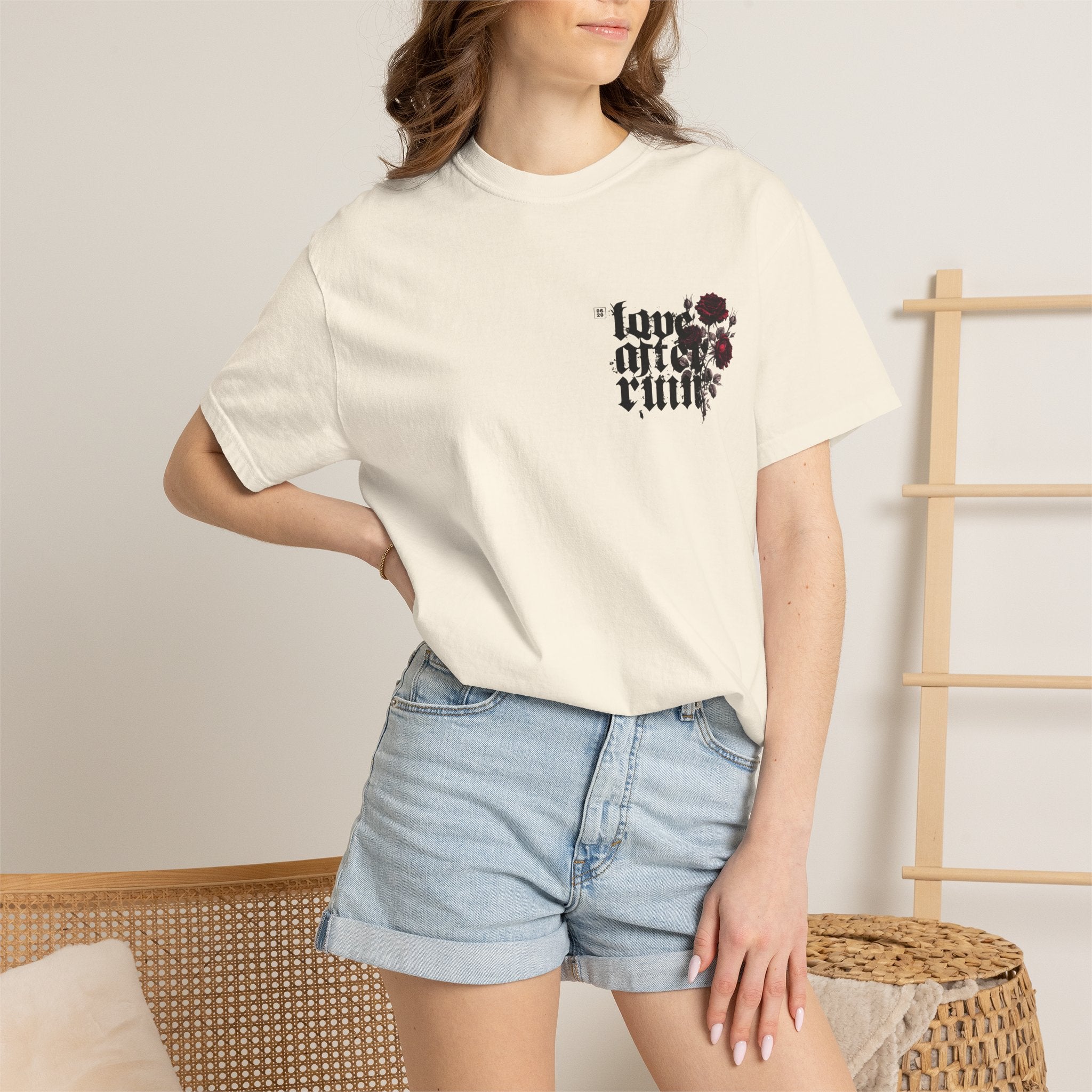 Gothic Rose "Love After Ruin" T-Shirt - Mini graphic
