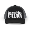 Trucker Cap — 'Love After Ruin' Gothic Logo Snapback