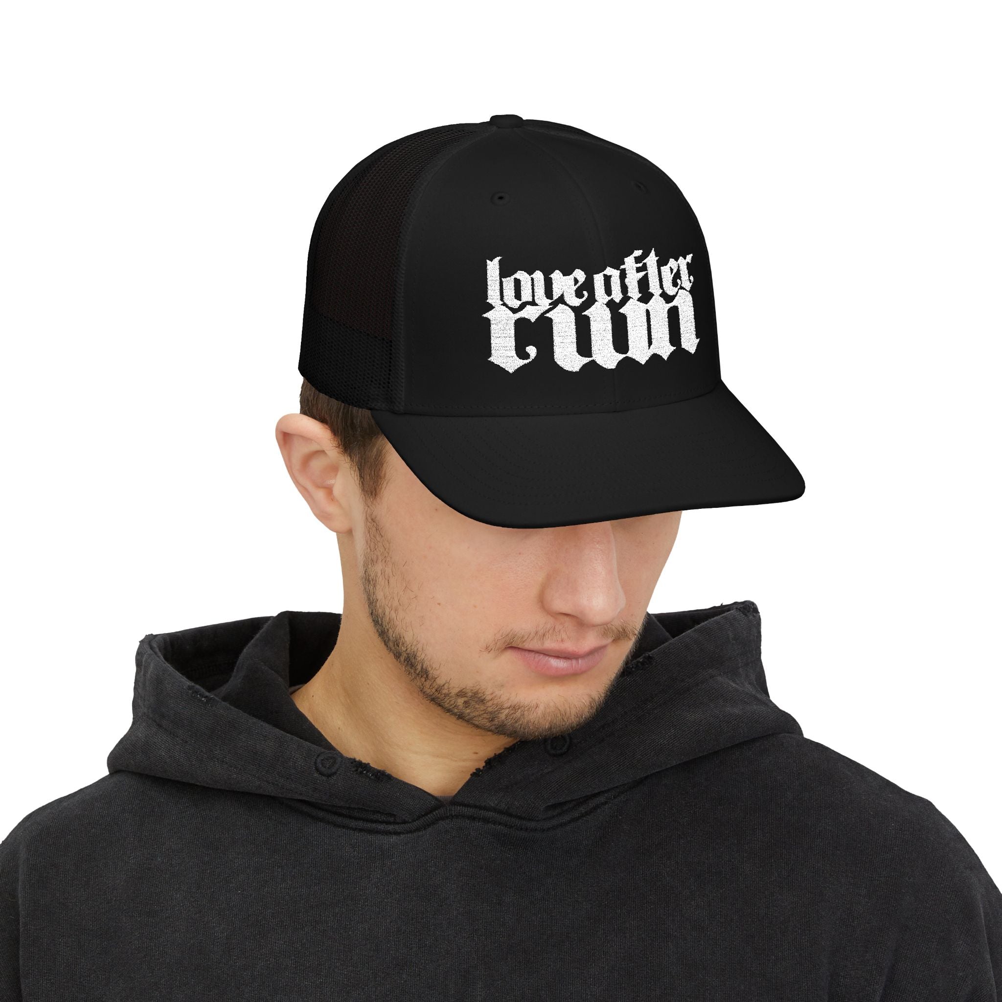 Love After Ruin Trucker Cap — Gothic Snapback Mesh Hat