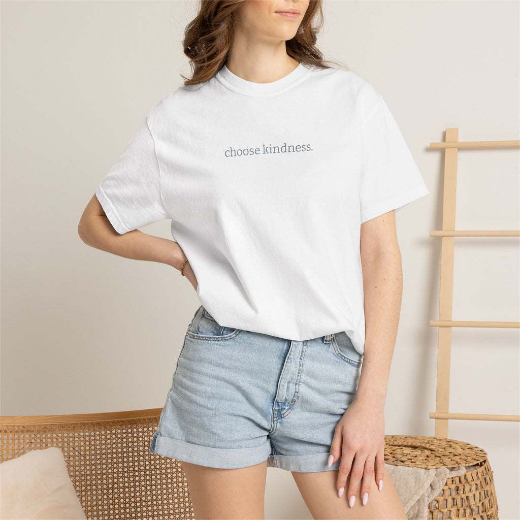 Choose Kindness T-Shirt — Minimalist Positive Message Tee