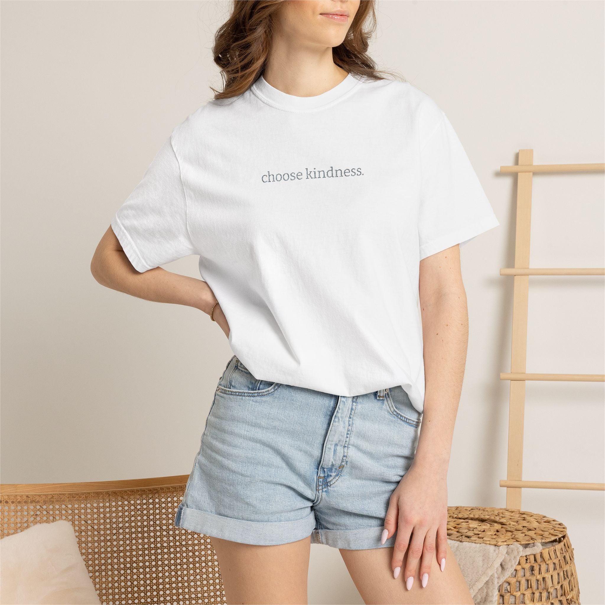 Choose Kindness T-Shirt — Minimalist Positive Message Tee