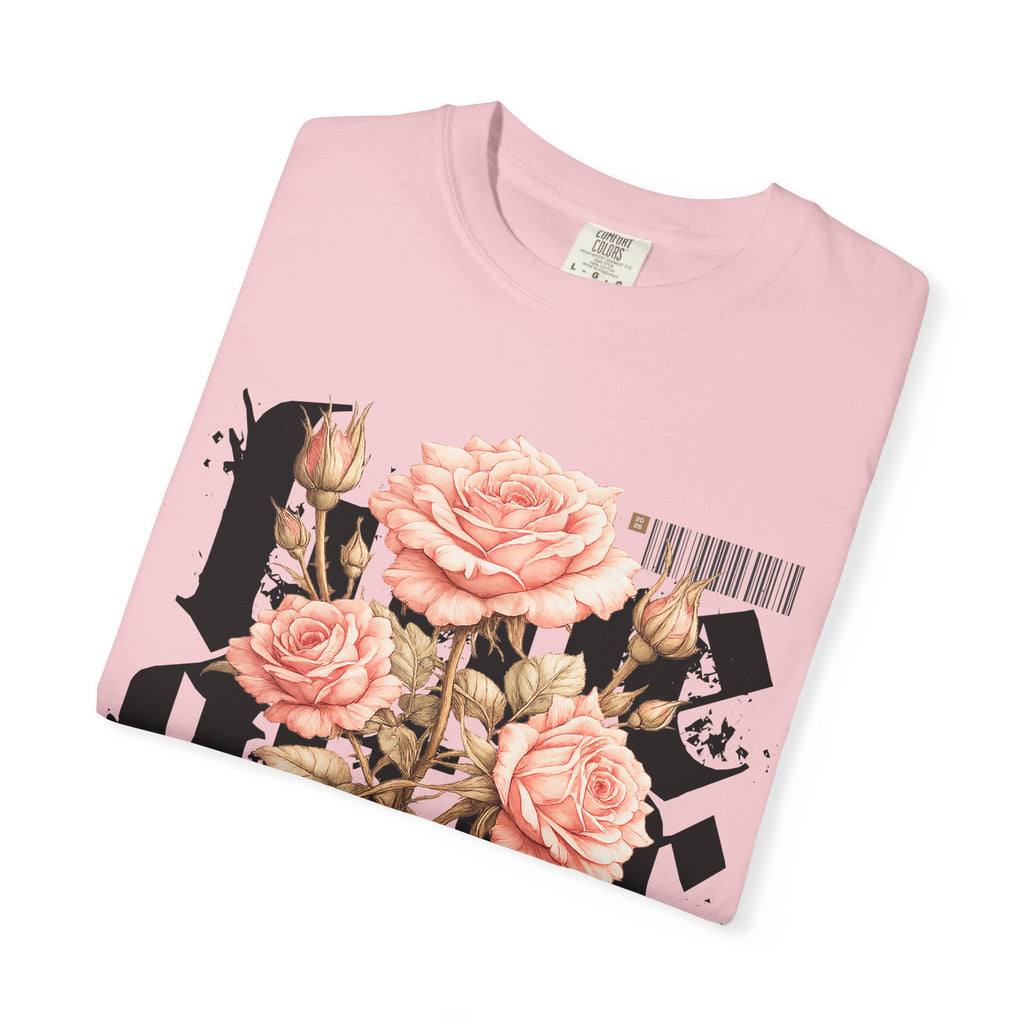 Gothic Pink Rose "Love After Ruin" T-Shirt