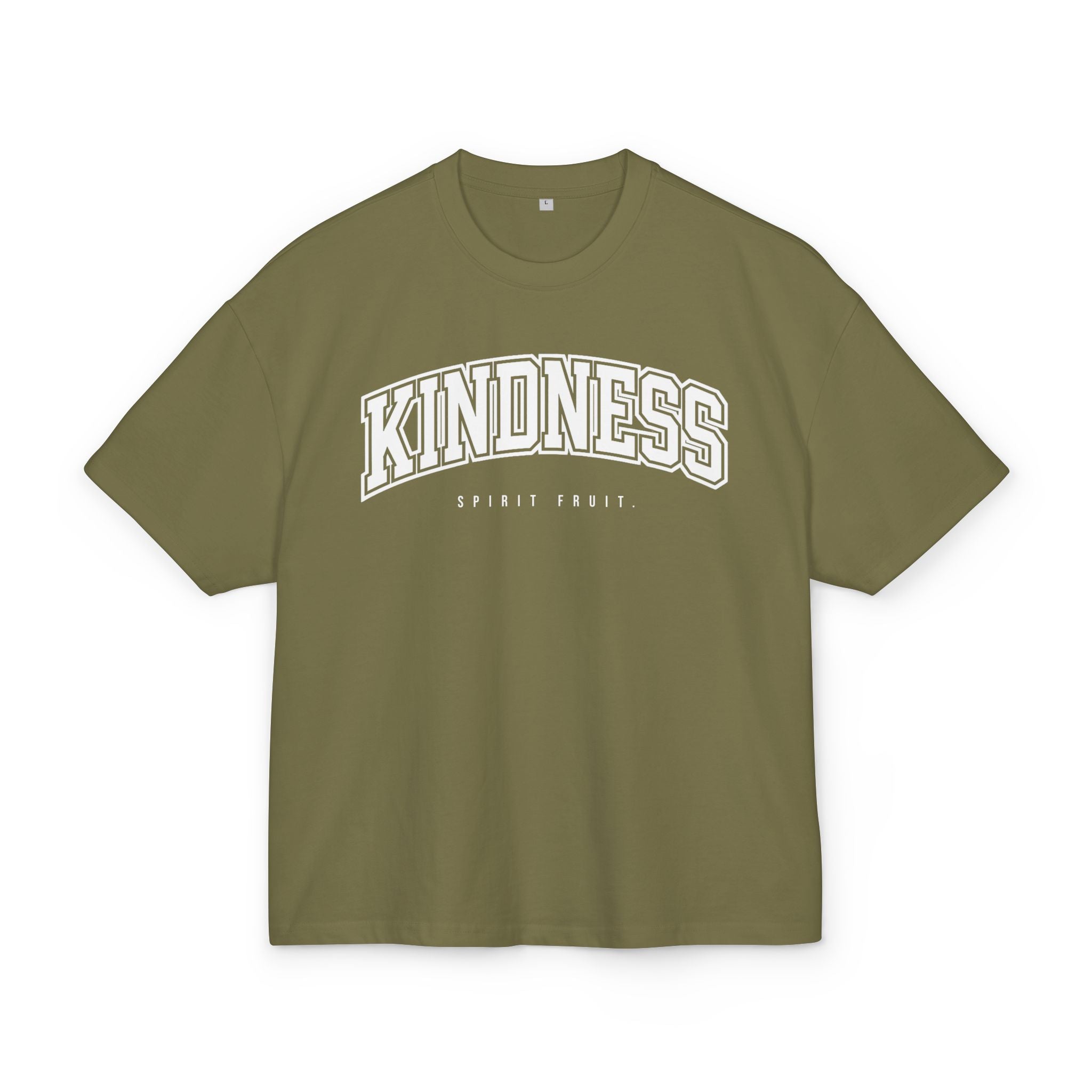Kindness Graphic Tee — 'KINDNESS' Arch Collegiate Shirt (Spirit Fruit)
