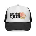 Trucker Cap — ‘Love After Ruin’ Floral Gothic Mesh Hat