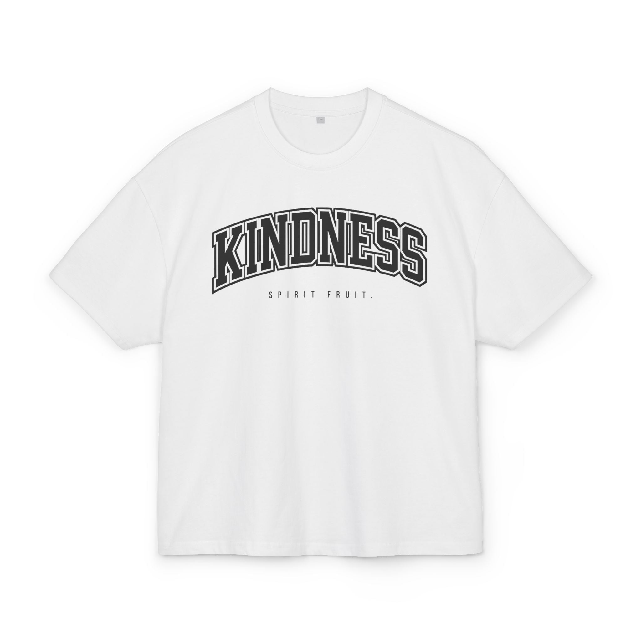 Kindness Graphic Tee — 'KINDNESS' Arch Collegiate Shirt (Spirit Fruit)