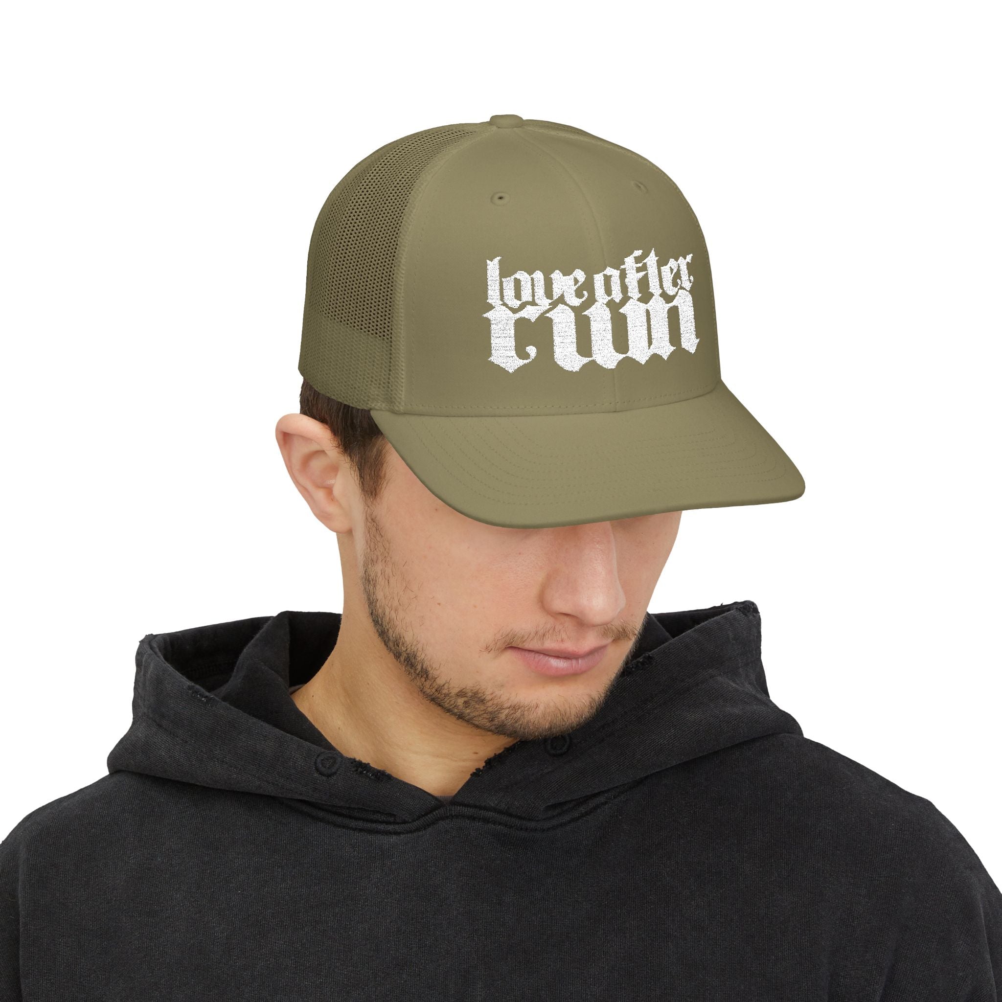 Love After Ruin Trucker Cap — Gothic Snapback Mesh Hat