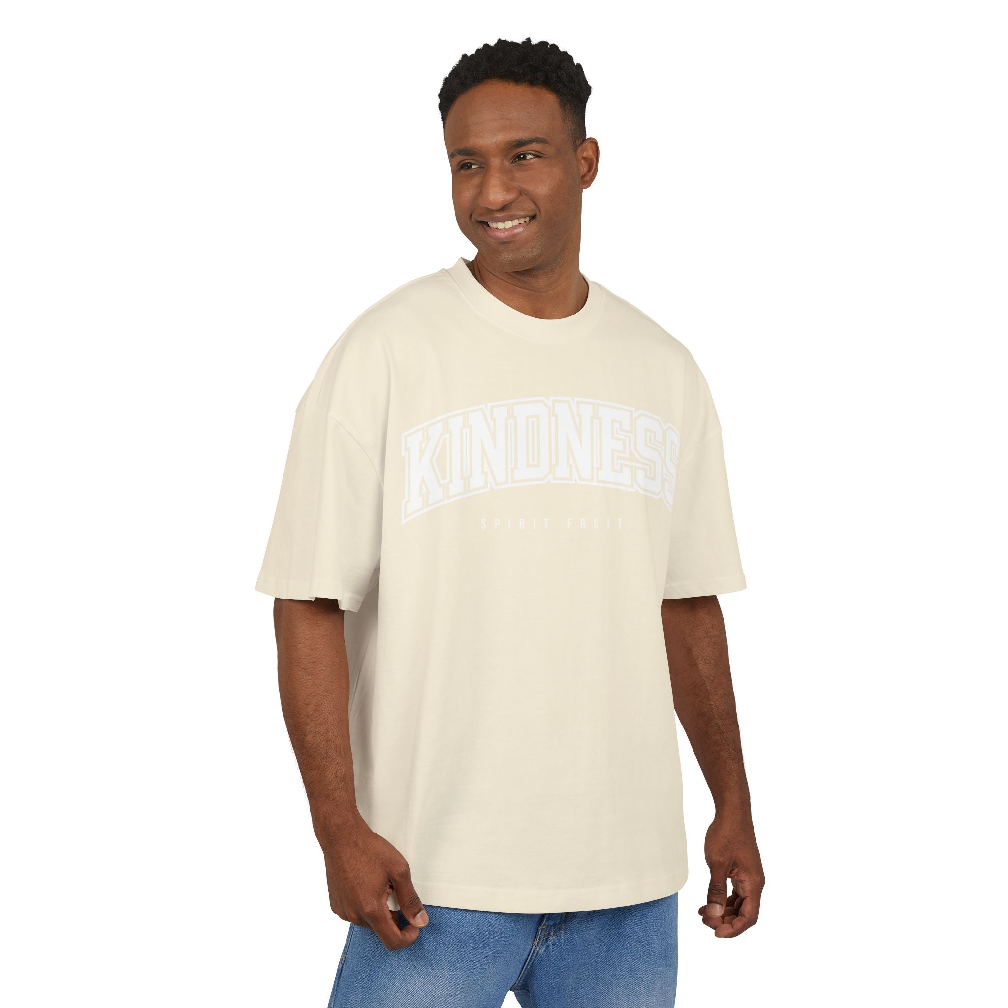 Kindness Graphic Tee — 'KINDNESS' Arch Collegiate Shirt (Spirit Fruit)
