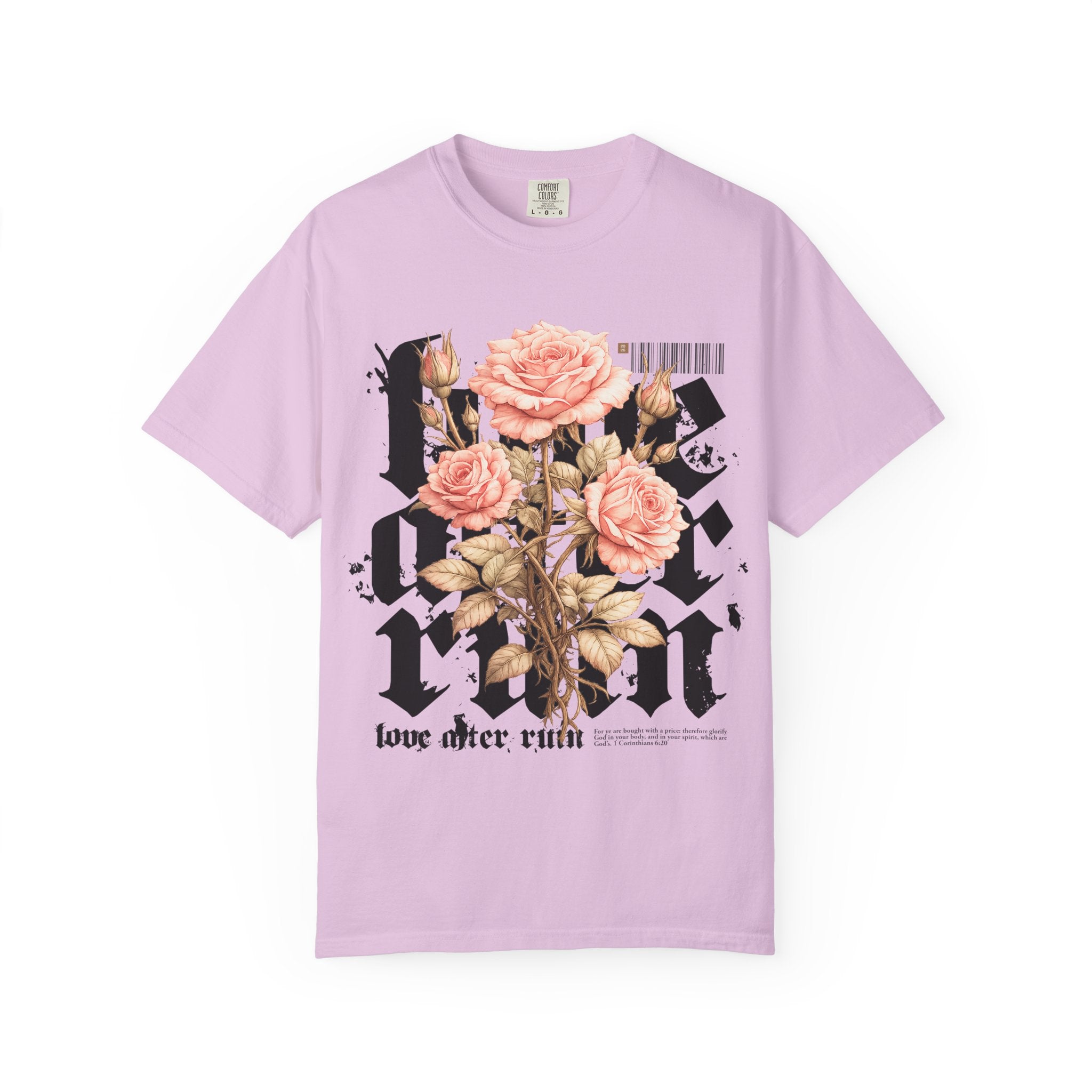 Gothic Pink Rose "Love After Ruin" T-Shirt