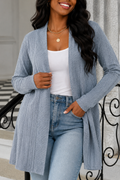 Open Front Long Sleeve Cardigan