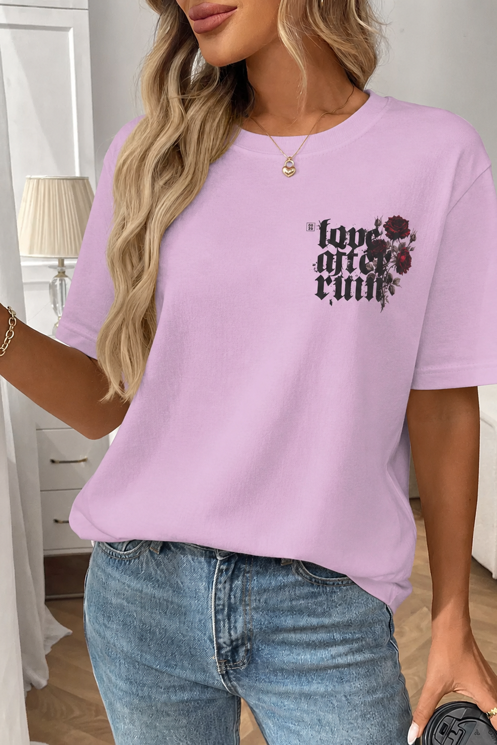 Gothic Rose "Love After Ruin" T-Shirt - Mini graphic